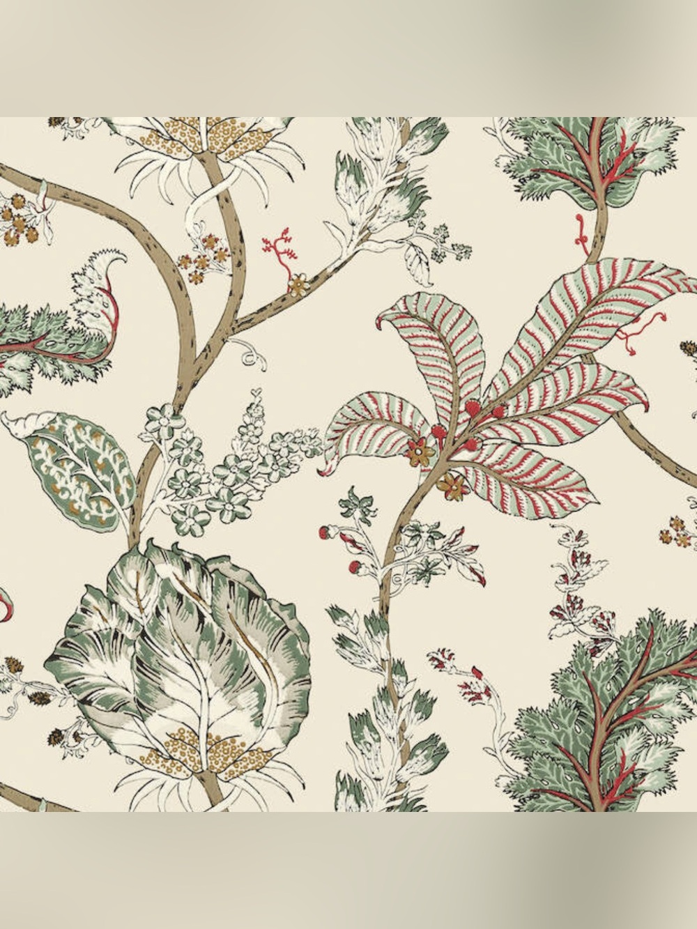 NEW Anna French Kalamkari Vine Botanical Wallpaper Panel 27” X 11 Yards